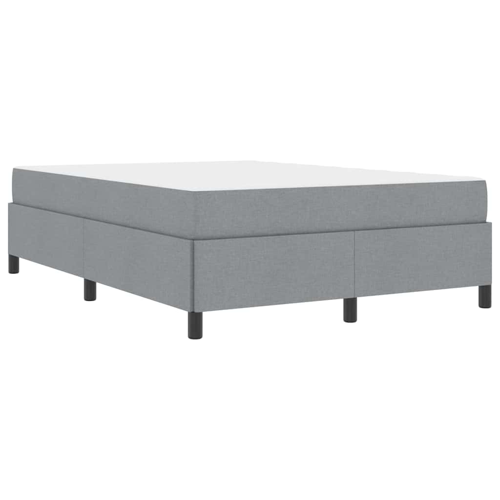 Boxspring bed Lichtgrijs, Zwart 140 x 190 cm