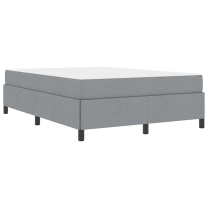 Boxspring bed Lichtgrijs, Zwart 140 x 190 cm
