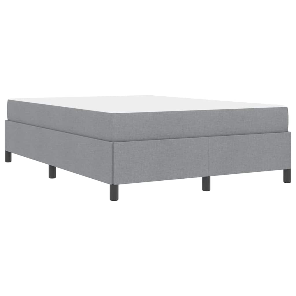 Boxspring bed Lichtgrijs, Zwart 140 x 190 cm
