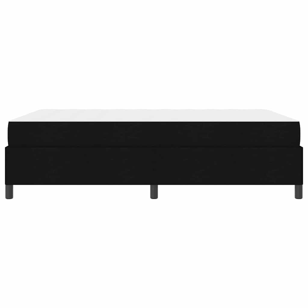 Boxspring bed Zwart, Zwart 140 x 190 cm Stof, Engineered Hout