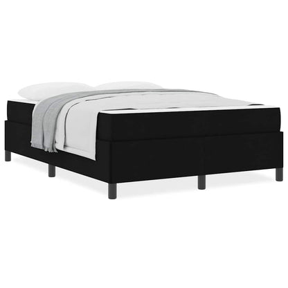 Boxspring bed Zwart, Zwart 140 x 190 cm Stof, Engineered Hout