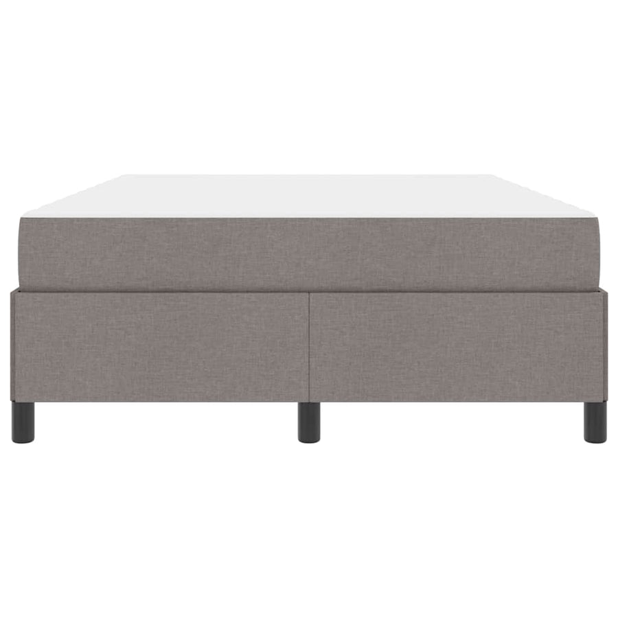 Boxspring bed Taupe, Zwart 140 x 190 cm Stof, Engineered Hout
