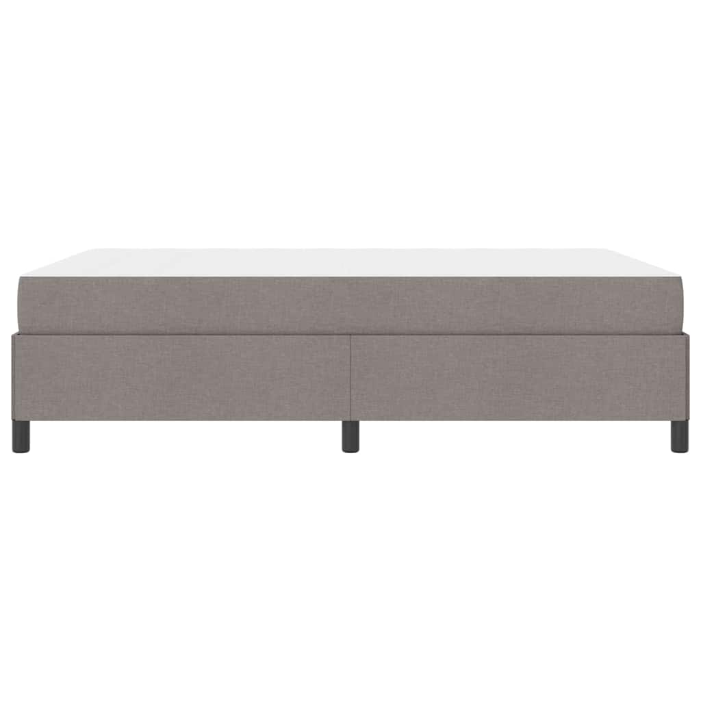 Boxspring bed Taupe, Zwart 140 x 190 cm Stof, Engineered Hout