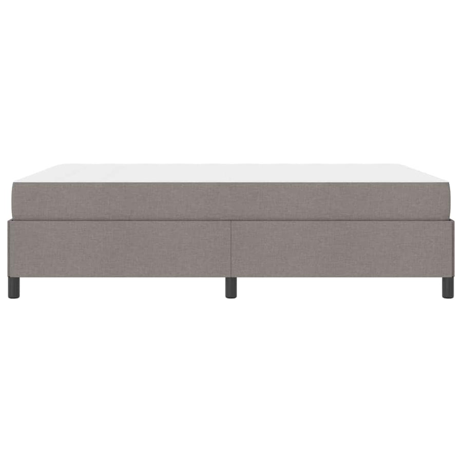 Boxspring bed Taupe, Zwart 140 x 190 cm Stof, Engineered Hout