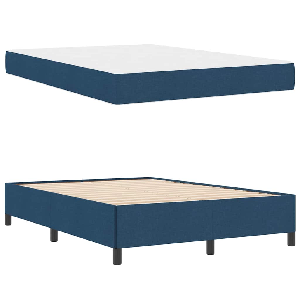 Boxspring bed Lichtgrijs, Zwart 140 x 190 cm