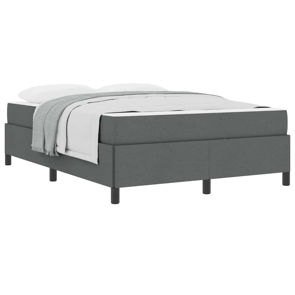 Boxspring bed Donkergrijs, Zwart 140 x 200 cm