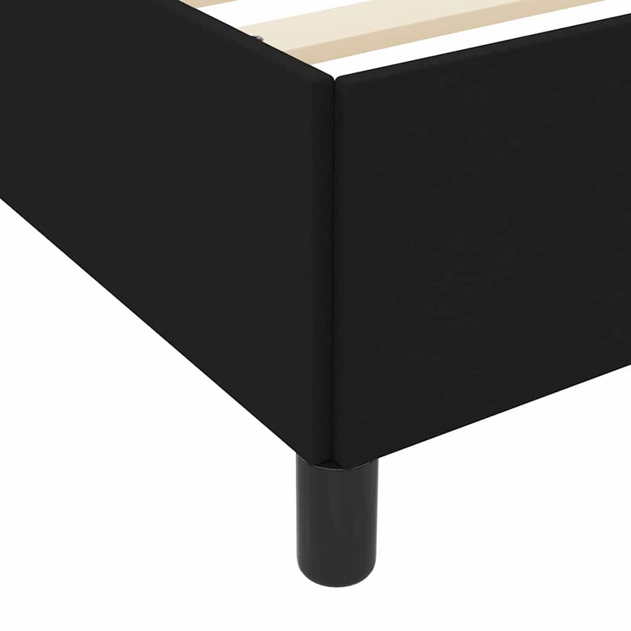 Boxspring bed Zwart, Zwart 140 x 200 cm Stof, Engineered Hout