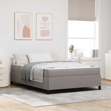 Boxspring bed Taupe, Zwart 140 x 200 cm Stof, Engineered Hout