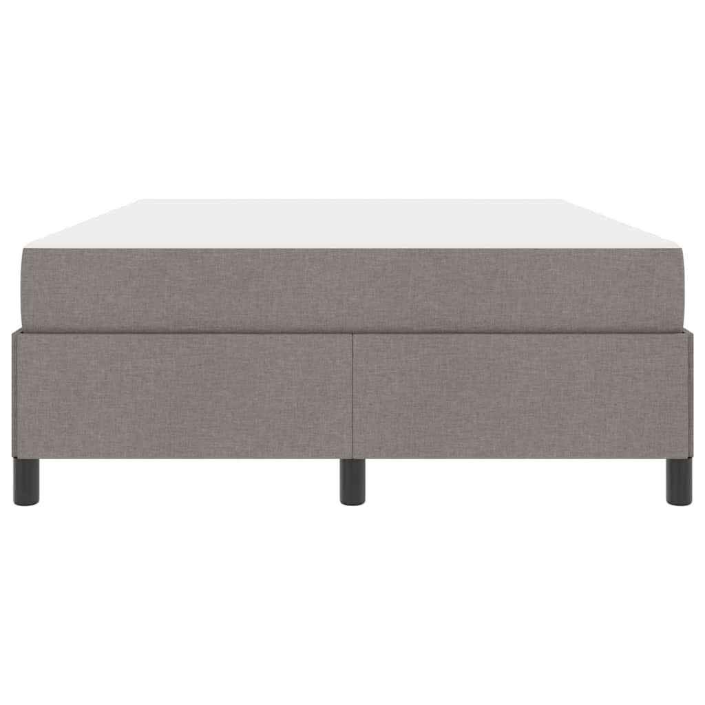 Boxspring bed Taupe, Zwart 140 x 200 cm Stof, Engineered Hout