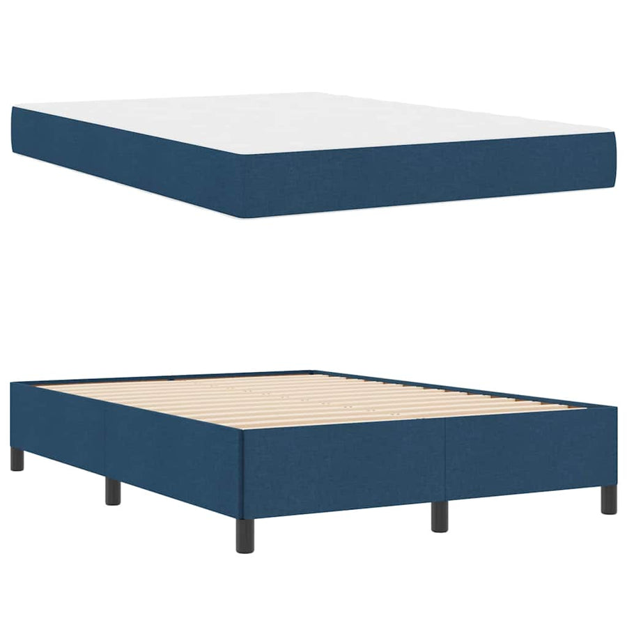 Boxspring bed Lichtgrijs, Zwart 140 x 200 cm