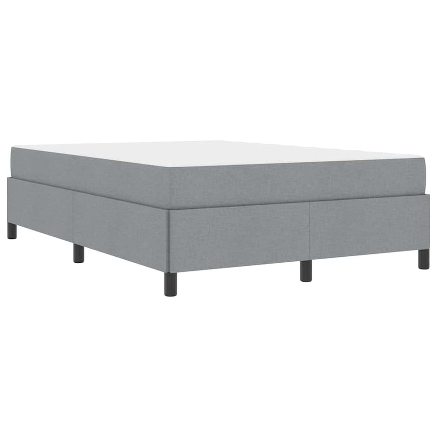 Boxspring bed Lichtgrijs, Zwart 160 x 200 cm