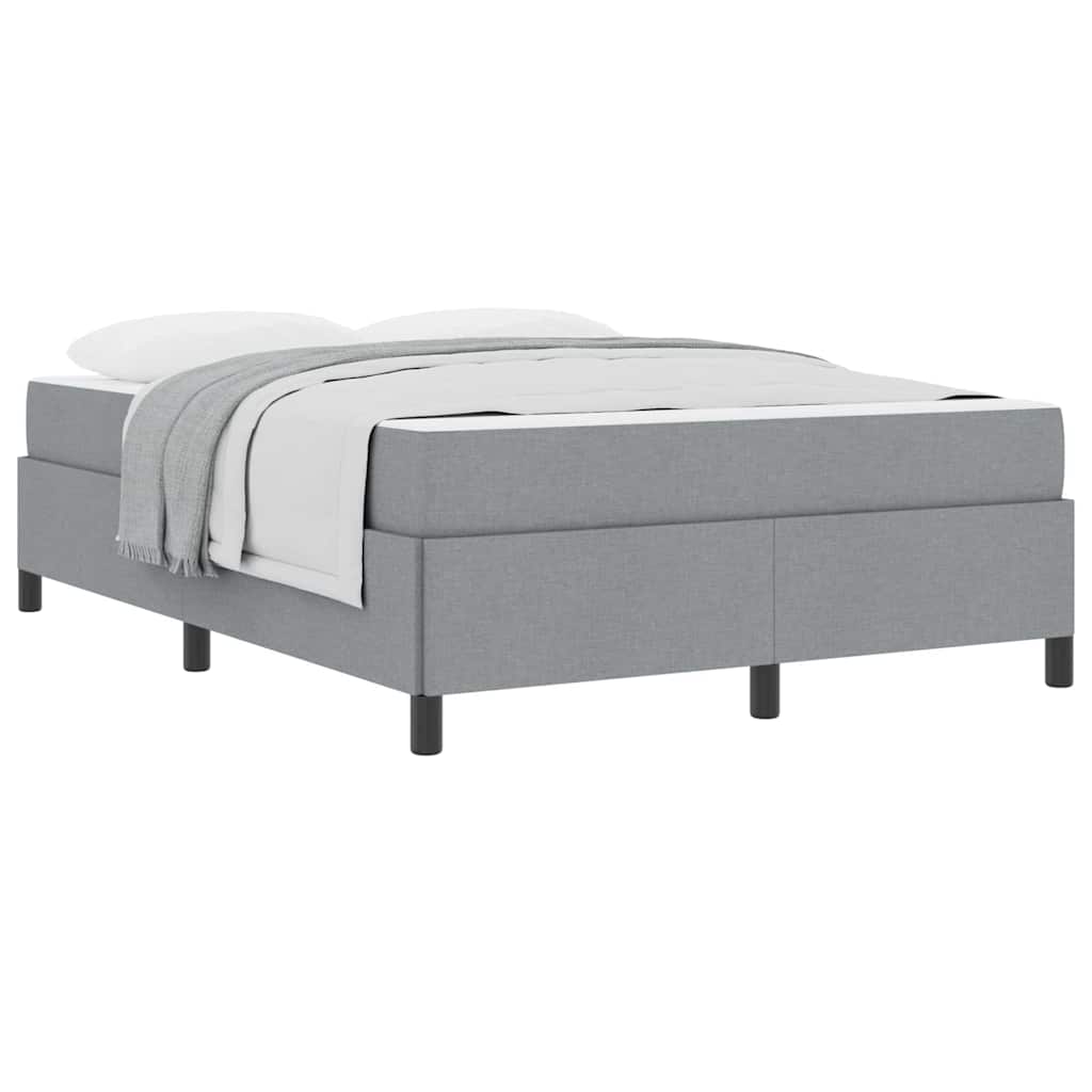 Boxspring bed Lichtgrijs, Zwart 160 x 200 cm