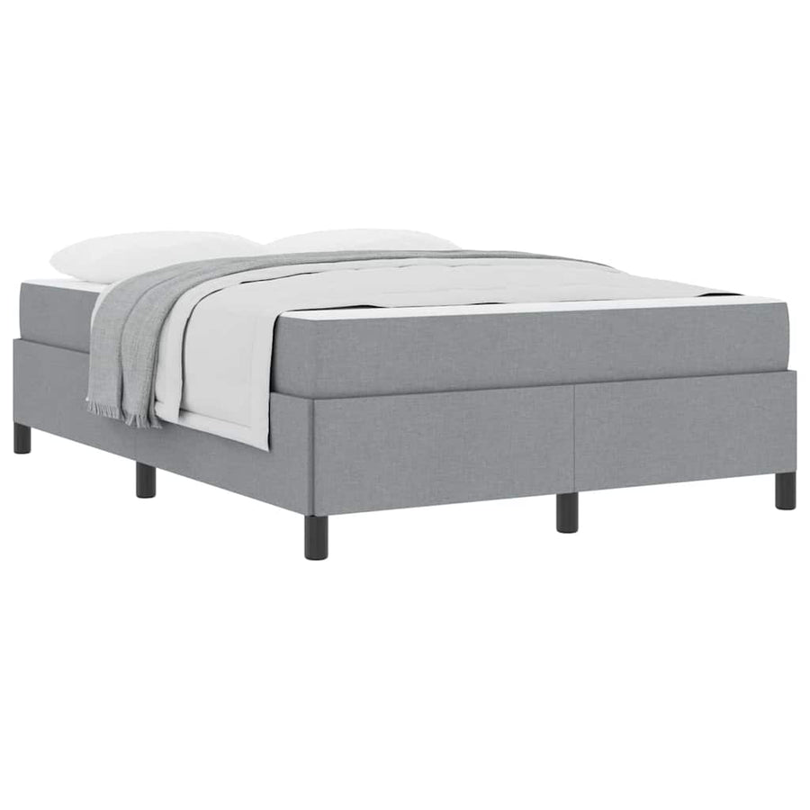 Boxspring bed Lichtgrijs, Zwart 160 x 200 cm