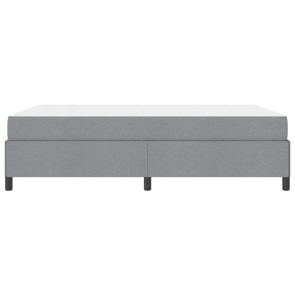 Boxspring bed Lichtgrijs, Zwart 160 x 200 cm