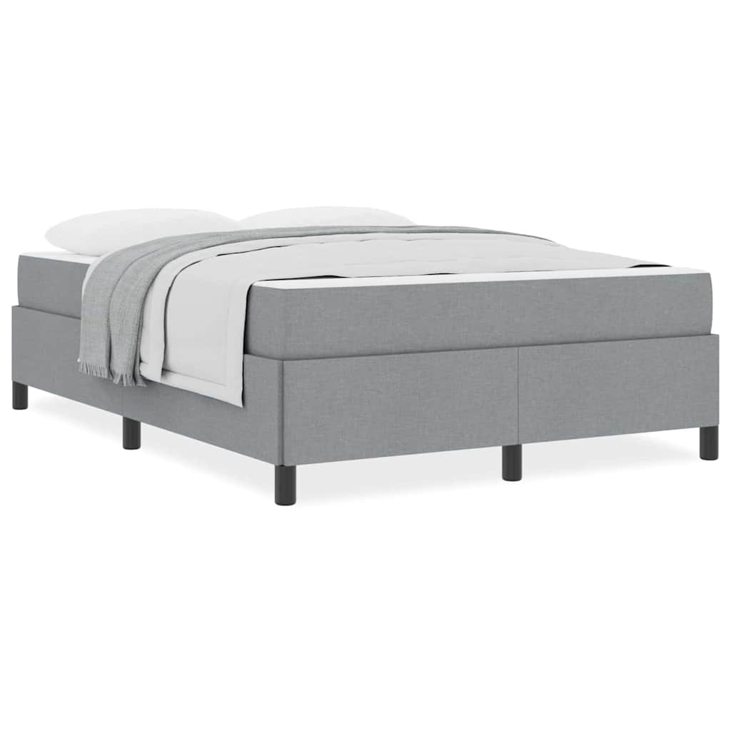 Boxspring bed Lichtgrijs, Zwart 160 x 200 cm