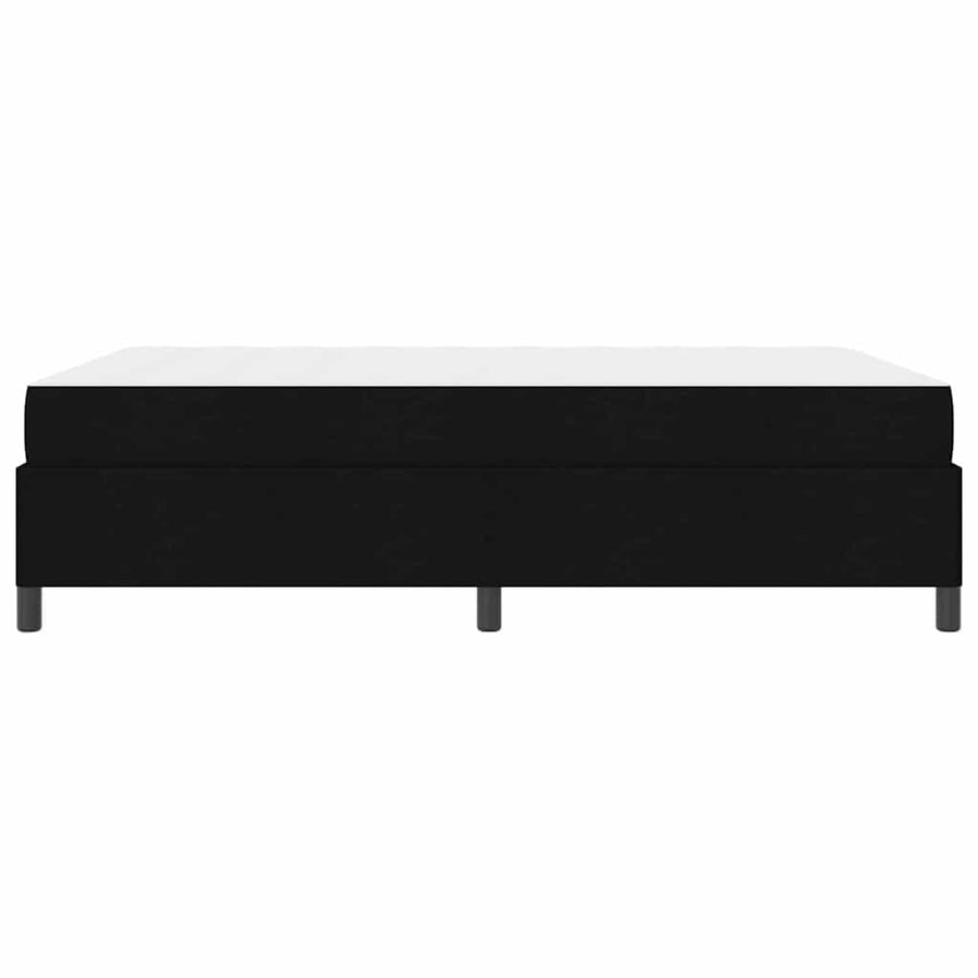 Boxspring bed Zwart, Zwart 160 x 200 cm Stof, Engineered Hout