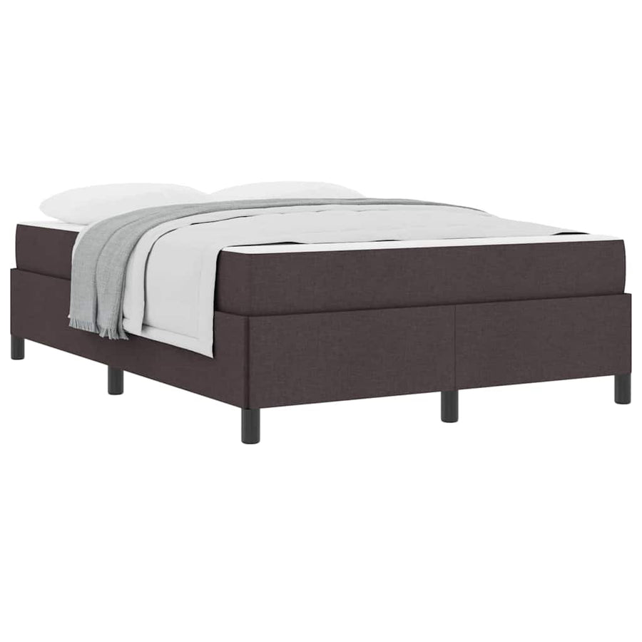 Boxspring bed Bruin 160 x 200 cm Stof, Engineered Hout