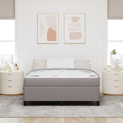 Boxspring bed Taupe, Zwart 160 x 200 cm Stof, Engineered Hout