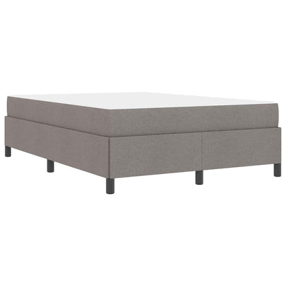 Boxspring bed Taupe, Zwart 160 x 200 cm Stof, Engineered Hout