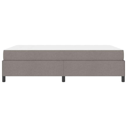 Boxspring bed Taupe, Zwart 160 x 200 cm Stof, Engineered Hout