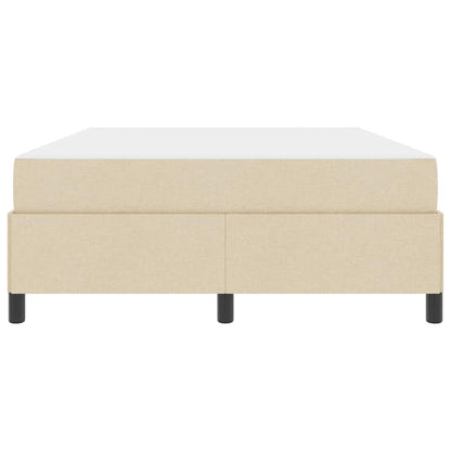 Boxspring bed Crème, Zwart 160 x 200 cm Stof, Engineered Hout