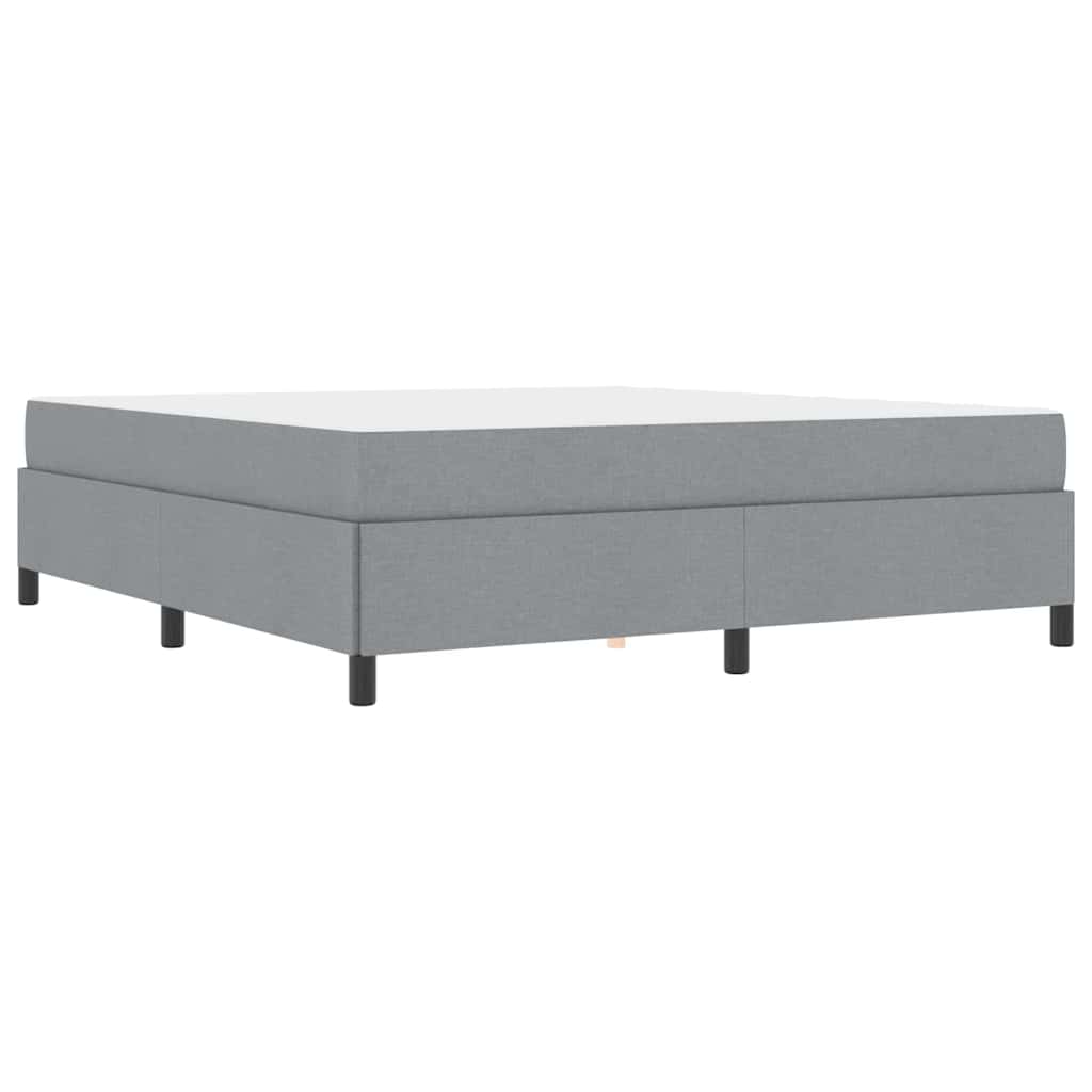 Boxspring bed Lichtgrijs, Zwart 180 x 200 cm