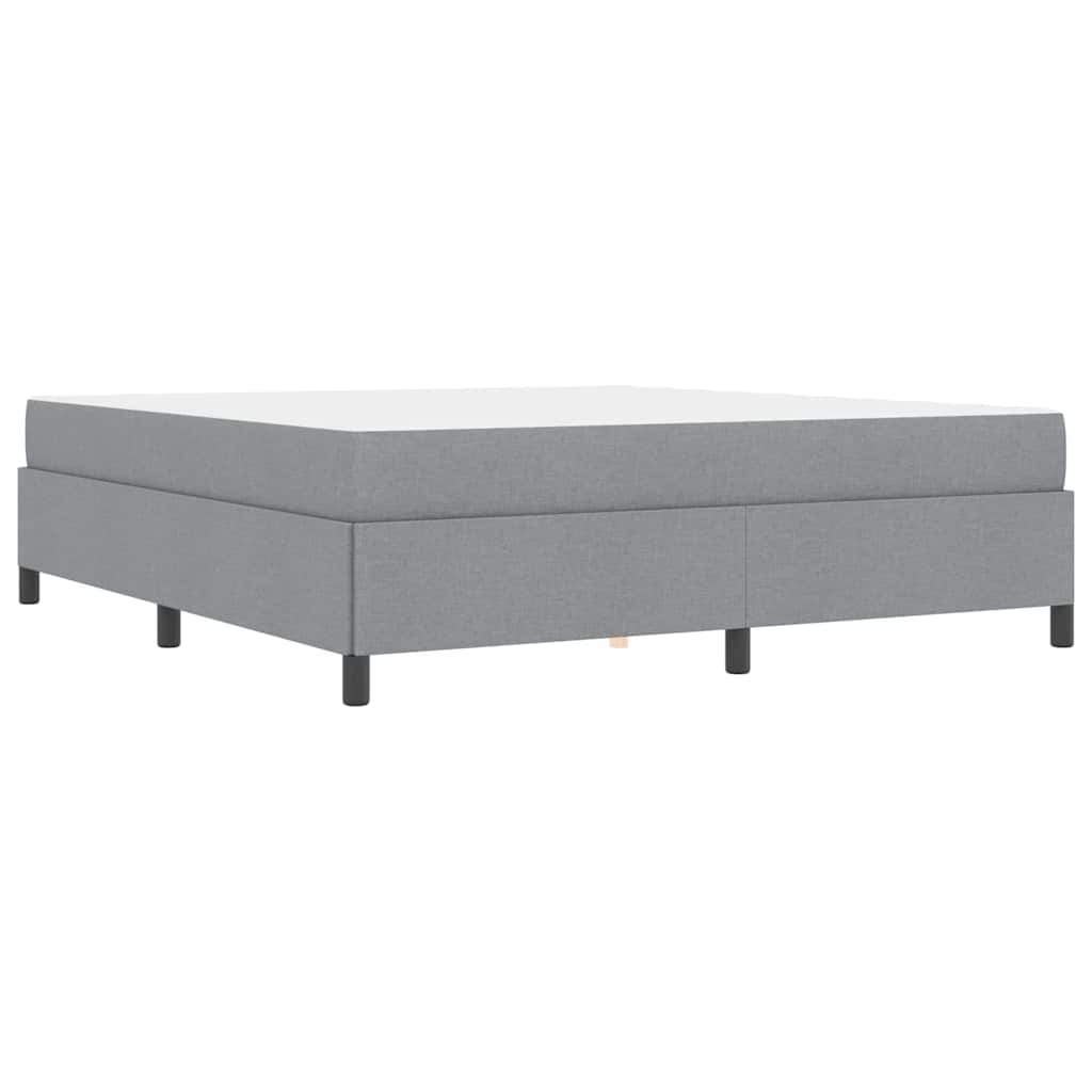 Boxspring bed Lichtgrijs, Zwart 180 x 200 cm