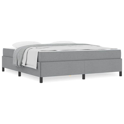 Boxspring bed Lichtgrijs, Zwart 180 x 200 cm