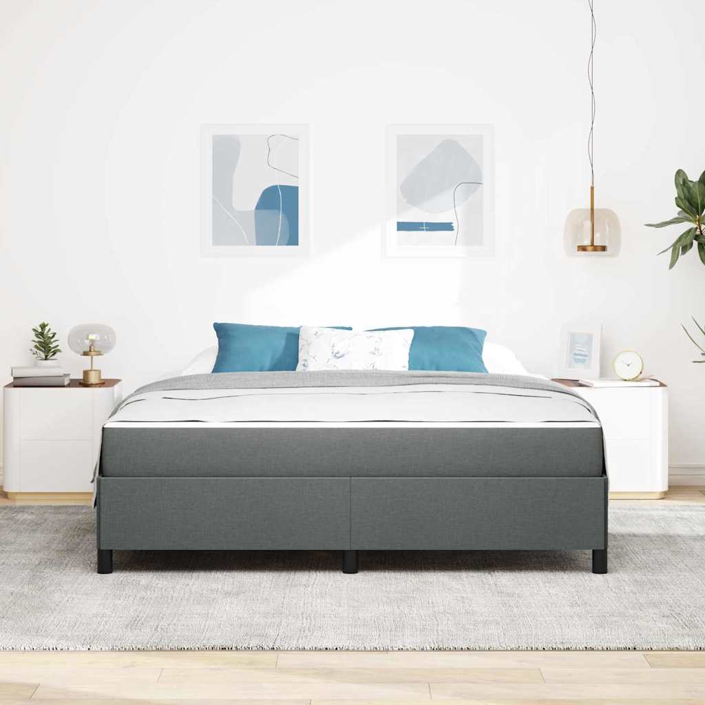 Boxspring bed Donkergrijs, Zwart 180 x 200 cm