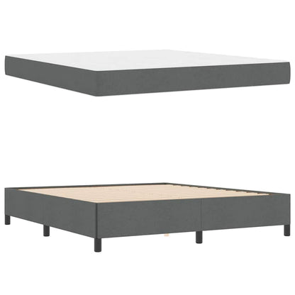Boxspring bed Donkergrijs, Zwart 180 x 200 cm