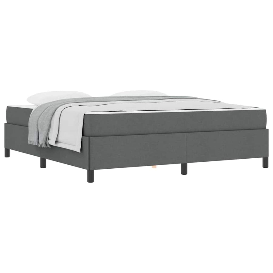 Boxspring bed Donkergrijs, Zwart 180 x 200 cm