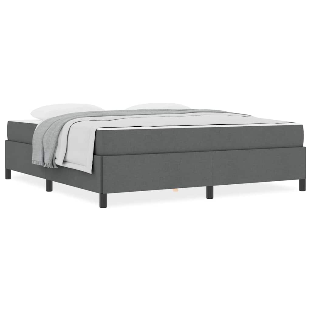 Boxspring bed Donkergrijs, Zwart 180 x 200 cm