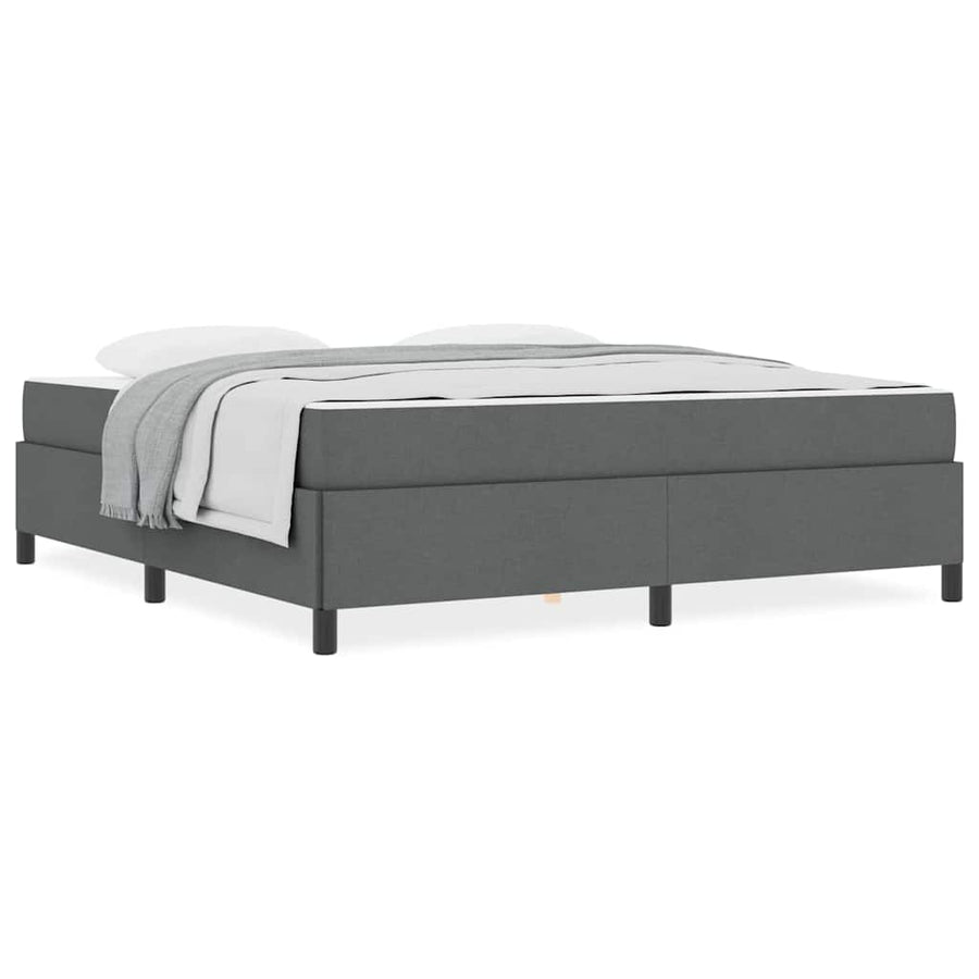Boxspring bed Donkergrijs, Zwart 180 x 200 cm