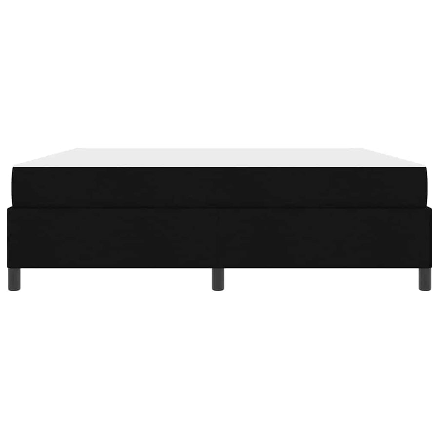Boxspring bed Zwart, Zwart 180 x 200 cm Stof, Engineered Hout
