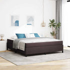 Boxspringbed 180x200 cm bruin stof