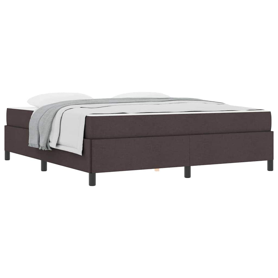 Boxspring bed Bruin 180 x 200 cm Stof, Engineered Hout