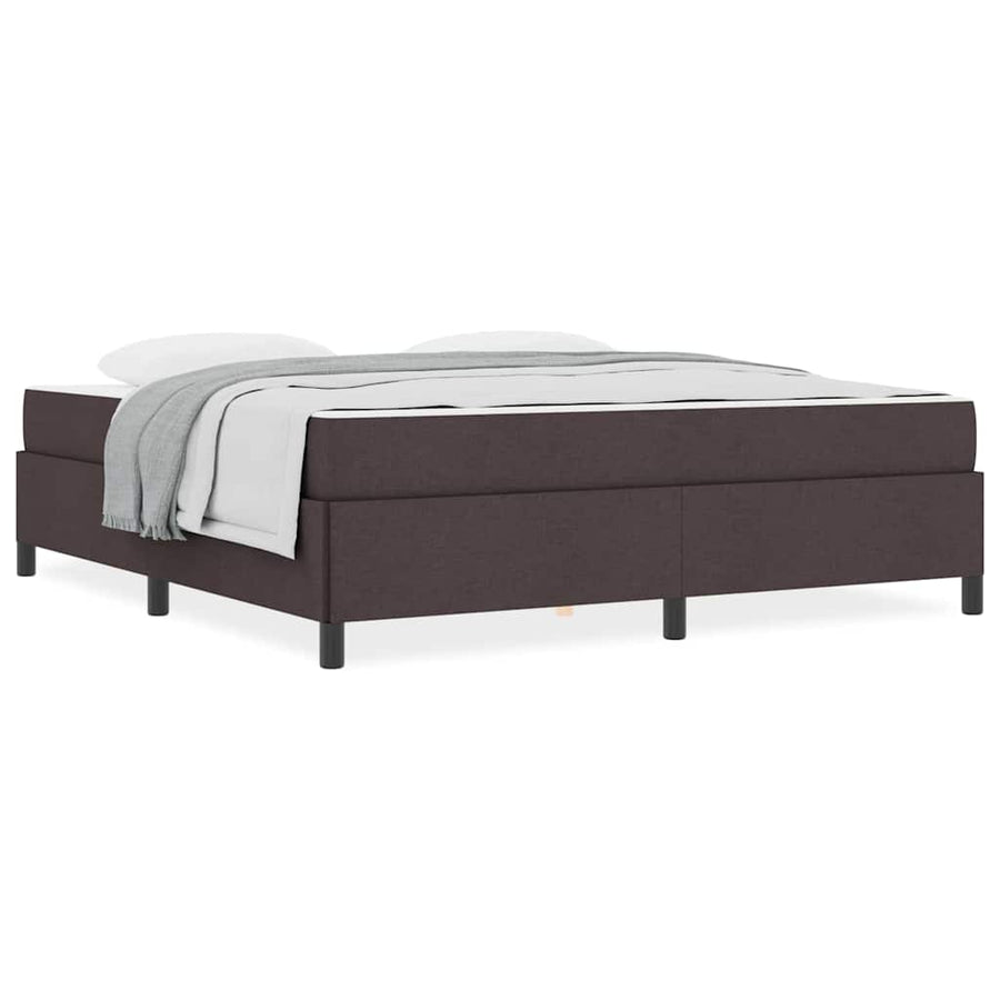 Boxspring bed Bruin 180 x 200 cm Stof, Engineered Hout
