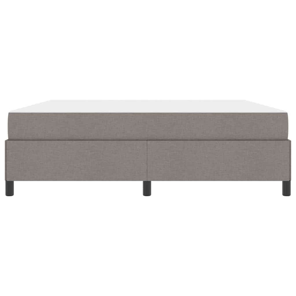 Boxspring bed Taupe, Zwart 180 x 200 cm Stof, Engineered Hout