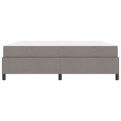 Boxspring bed Taupe, Zwart 180 x 200 cm Stof, Engineered Hout