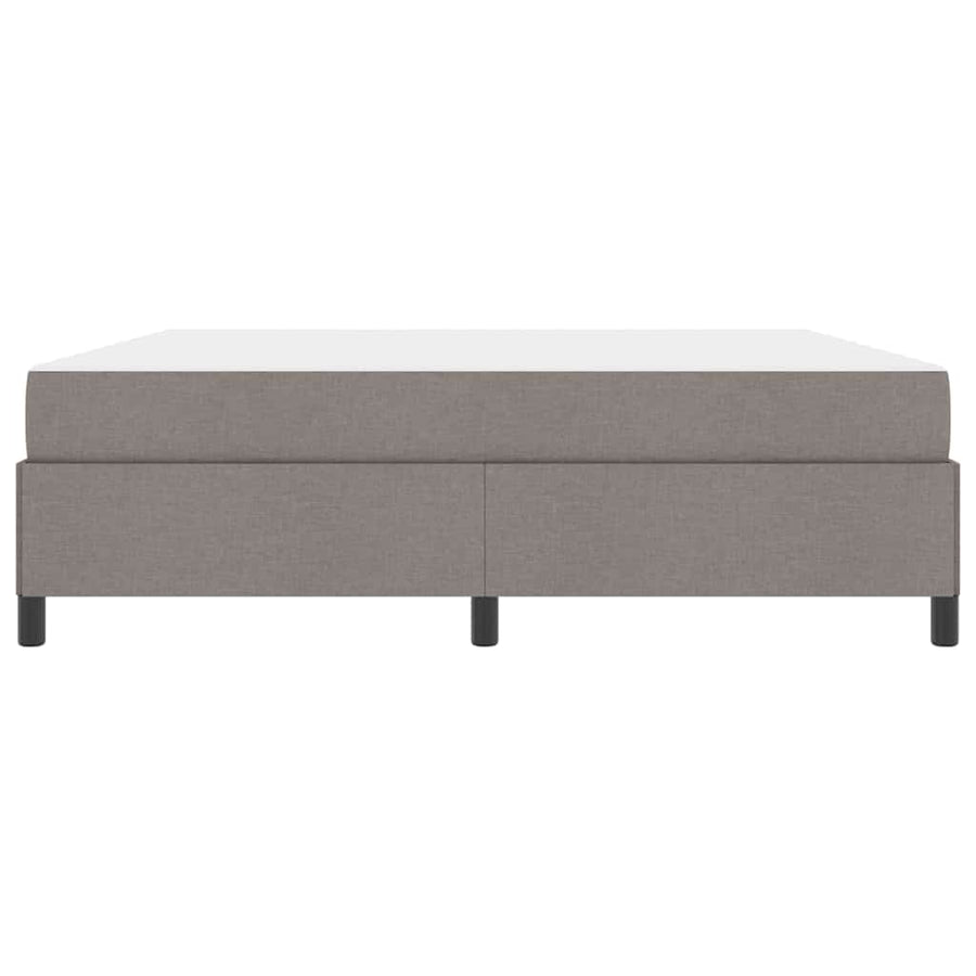 Boxspring bed Taupe, Zwart 180 x 200 cm Stof, Engineered Hout