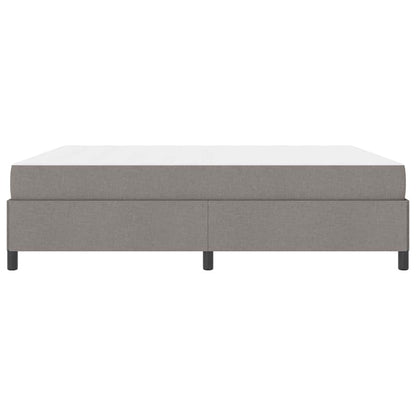 Boxspring bed Taupe, Zwart 180 x 200 cm Stof, Engineered Hout