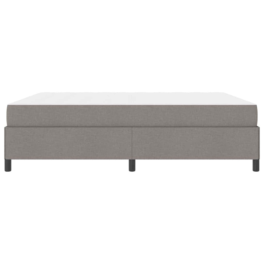 Boxspring bed Taupe, Zwart 180 x 200 cm Stof, Engineered Hout