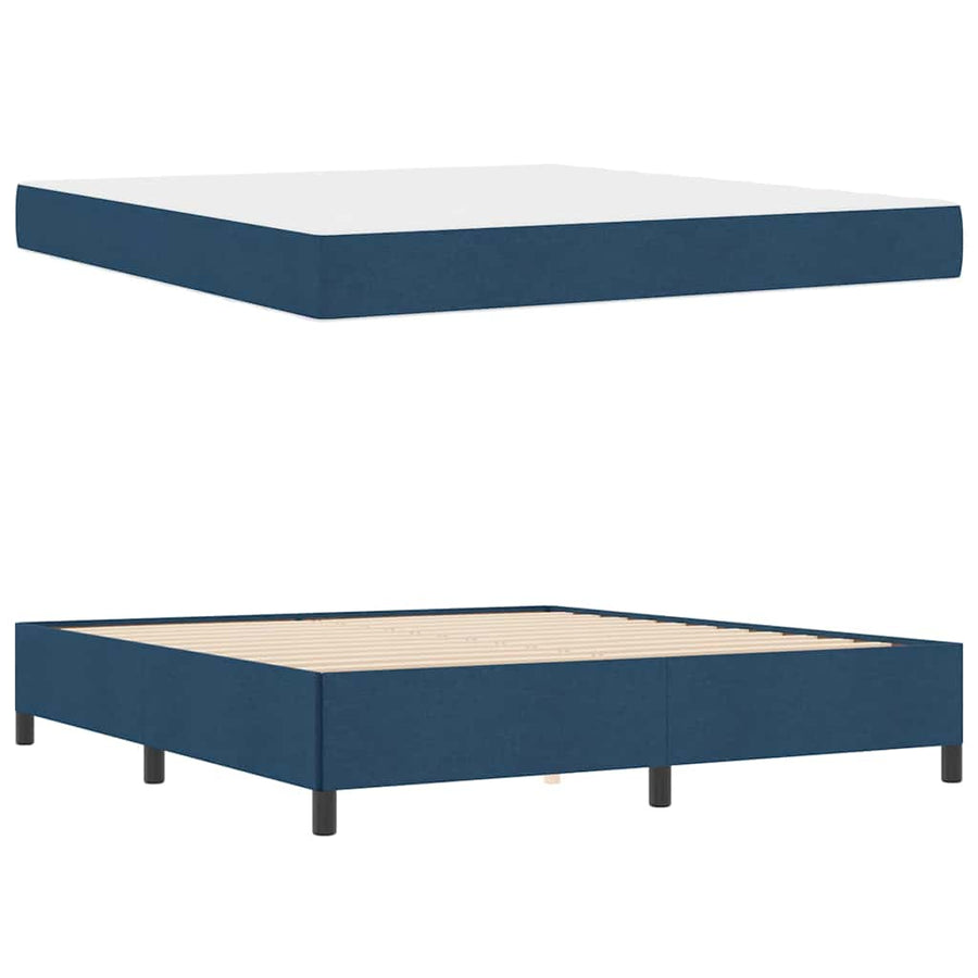 Boxspring bed Lichtgrijs, Zwart 180 x 200 cm