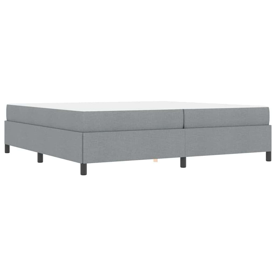 Boxspring bed Lichtgrijs, Zwart 200 x 200 cm