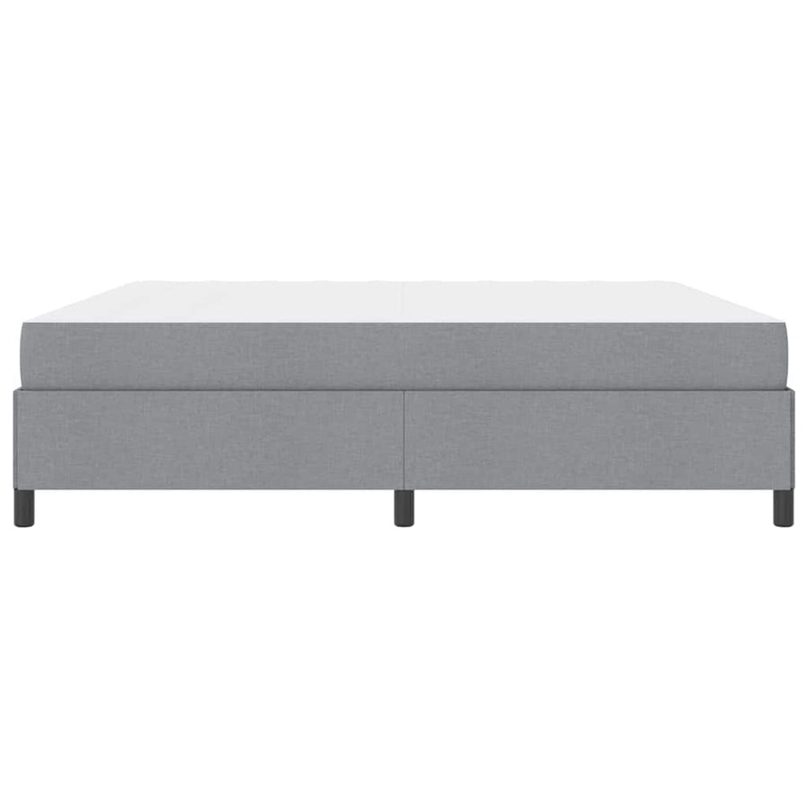 Boxspring bed Lichtgrijs, Zwart 200 x 200 cm
