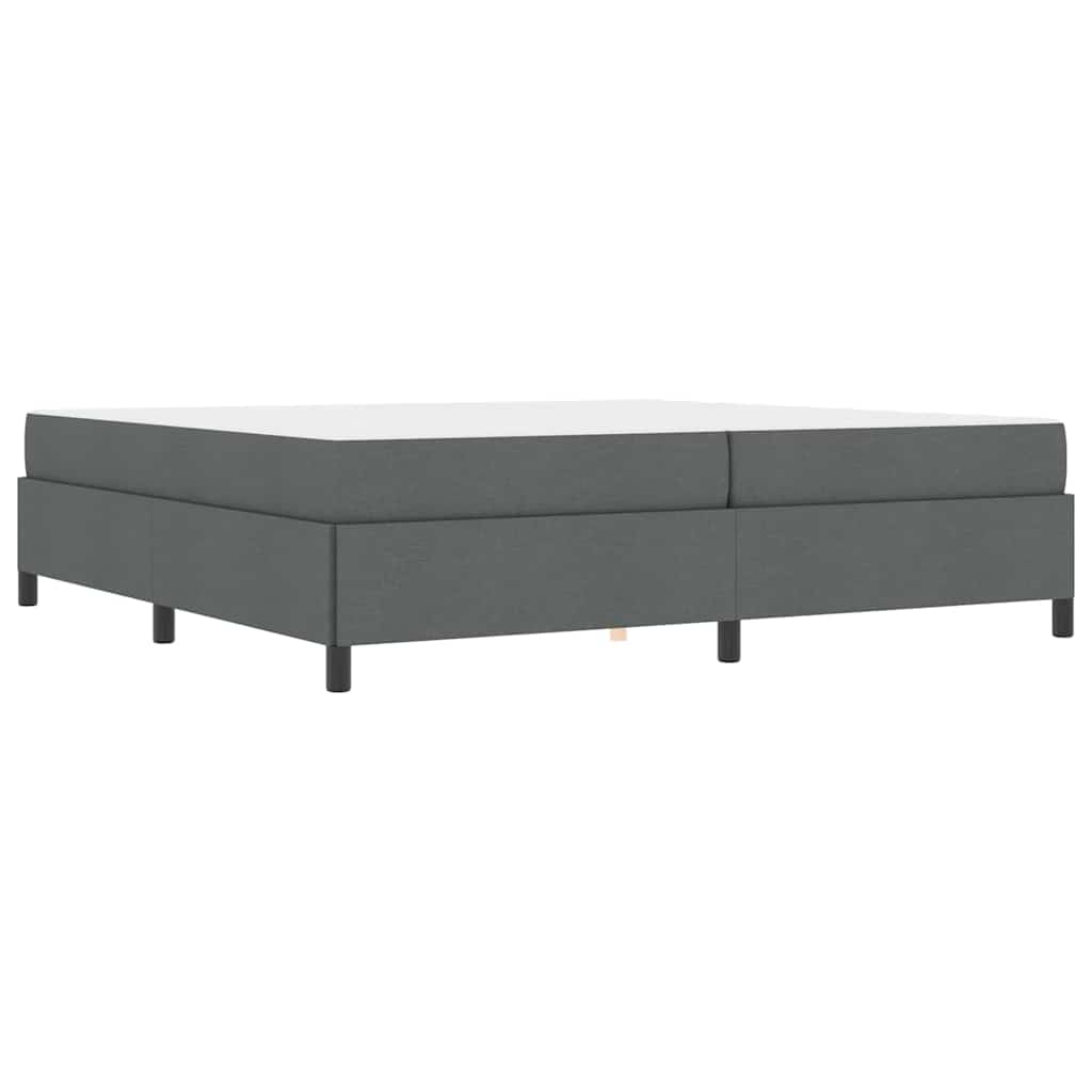 Boxspring bed Donkergrijs, Zwart 200 x 200 cm