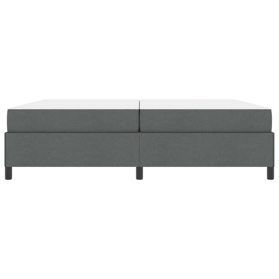 Boxspring bed Donkergrijs, Zwart 200 x 200 cm