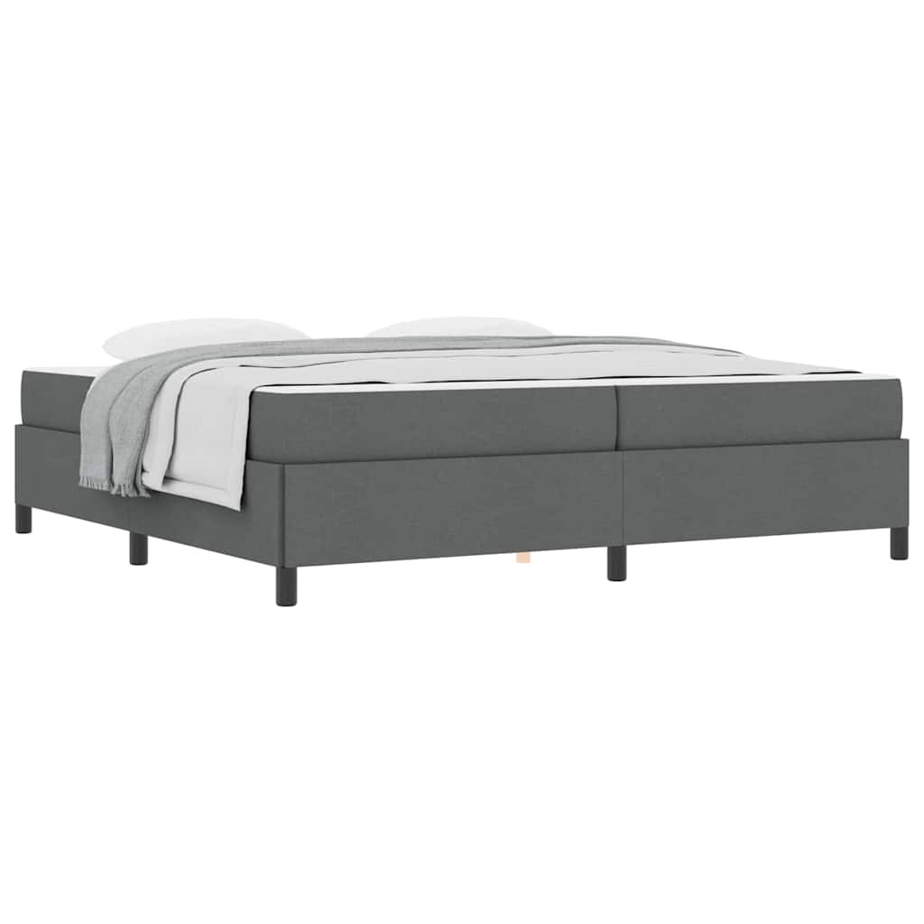 Boxspring bed Donkergrijs, Zwart 200 x 200 cm