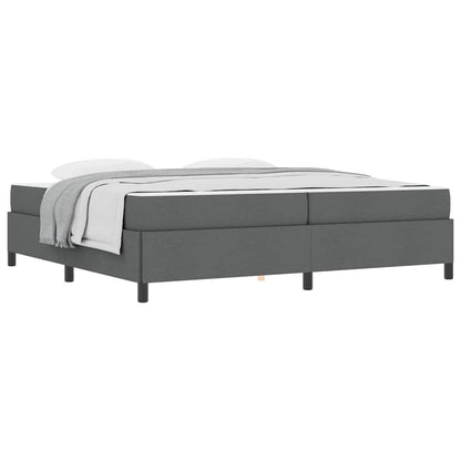 Boxspring bed Donkergrijs, Zwart 200 x 200 cm