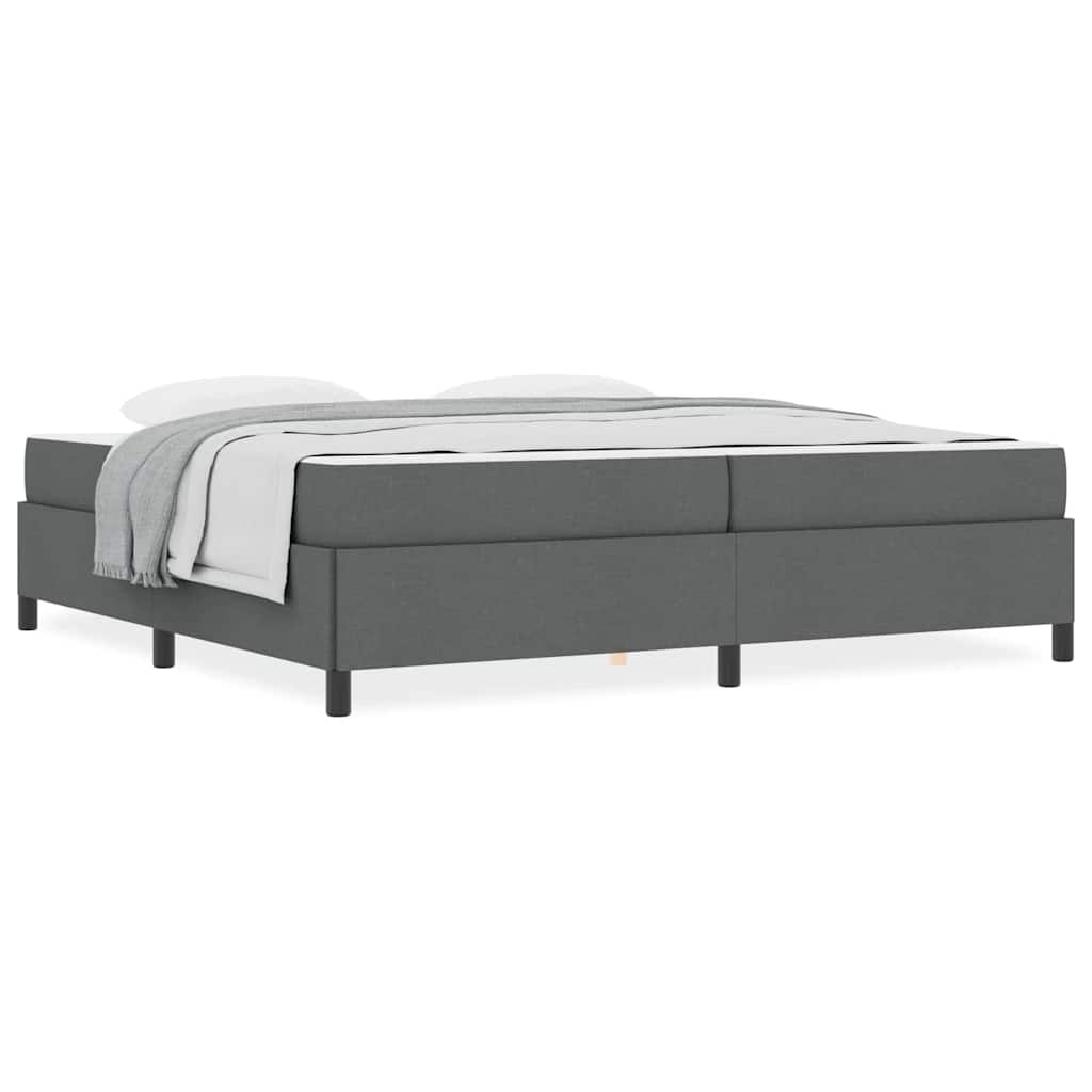 Boxspring bed Donkergrijs, Zwart 200 x 200 cm